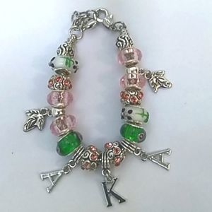 AKA Sorority Charm Bracelet